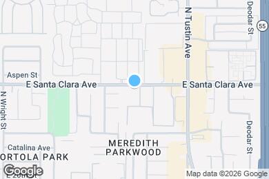 Map image of the property - Santa Clara Apartments