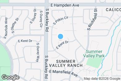 Map image of the property - 17125 E Kent Dr