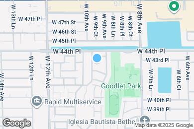 Map image of the property - 980 W 43rd Pl