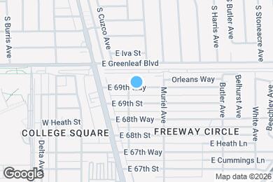 Map image of the property - 112 E 69th Way