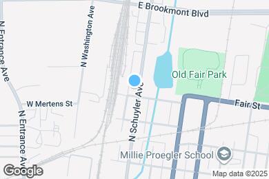 Map image of the property - 1017 N Schuyler Ave