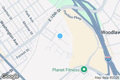 Map image of the property - 1122 Vine St