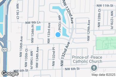 Map image of the property - 820 NW 132nd Ct