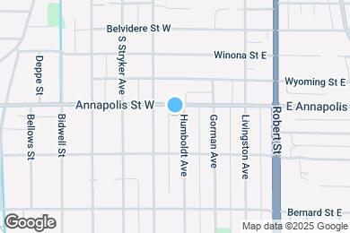 Map image of the property - 895 Humboldt Ave