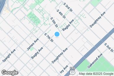 Map image of the property - 600 Bagby Ave
