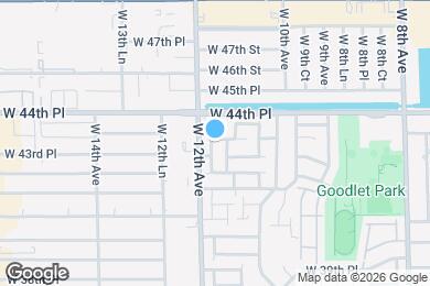 Map image of the property - 4373 W 11th Ln