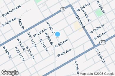 Map image of the property - 222 N 19th St