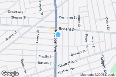 Map image of the property - 1375 Newport Ave