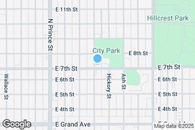 Map image of the property - 1102 E 7th St