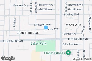 Map image of the property - 1040 Canosa Ave