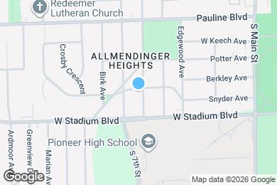 Map image of the property - 1300 Hutchins Ave