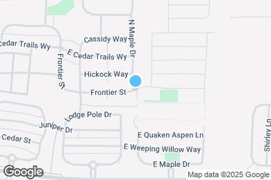 Map image of the property - 2431 E Frontier St