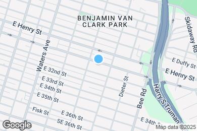 Map image of the property - 1315 E Anderson St