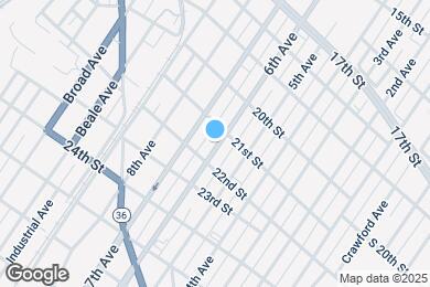 Map image of the property - 2112 6th Ave