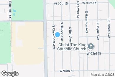 Map image of the property - 9201 S Claremont Ave