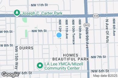 Map image of the property - 817 NW 12th Ave