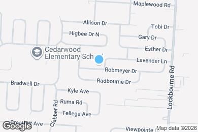 Map image of the property - 892 Robmeyer Dr
