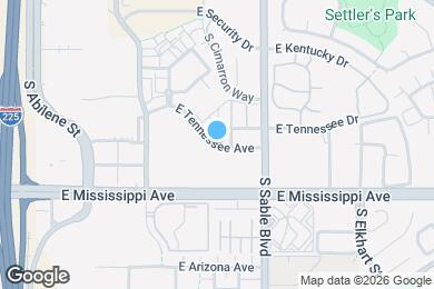Map image of the property - 14351 E Tennessee Ave