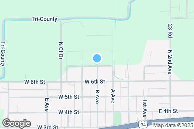 Map image of the property - 705 B Ave
