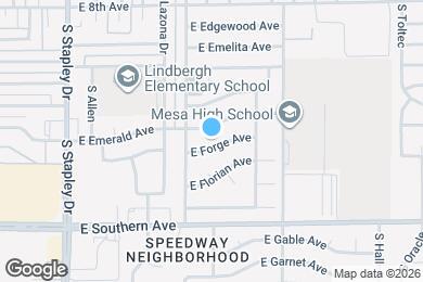 Map image of the property - 1446 E Forge Ave