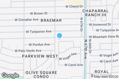 Map image of the property - 6838 W Ocotilla Ln