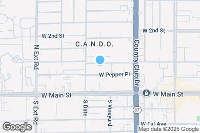 Map image of the property - 527 W 1st St
