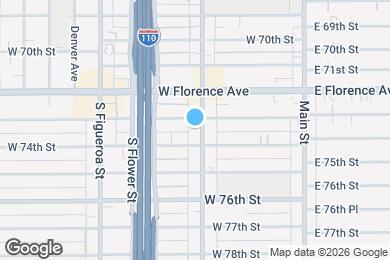 Map image of the property - 7311 S Broadway