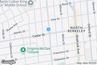 Map image of the property - 1849 Cedar St