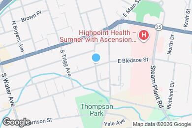 Map image of the property - 402 E Bledsoe St