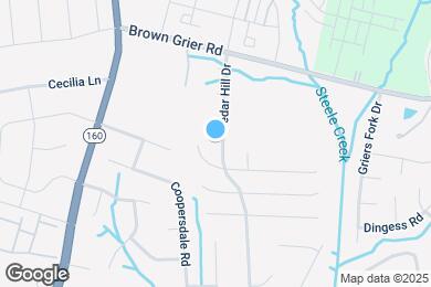 Map image of the property - 3923 Cedar Hill Dr