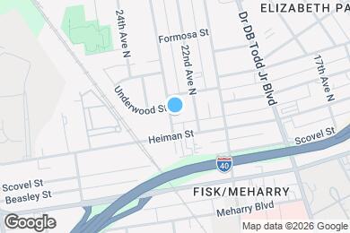 Map image of the property - 1408 23rd Ave N