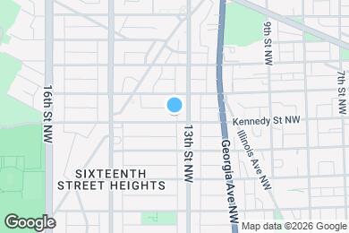 Map image of the property - 1303 Kennedy St NW