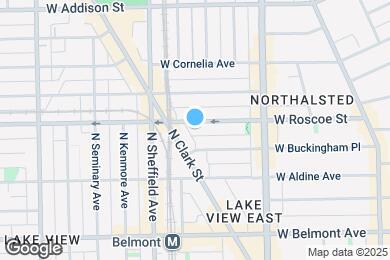 Map image of the property - 911 W Roscoe St