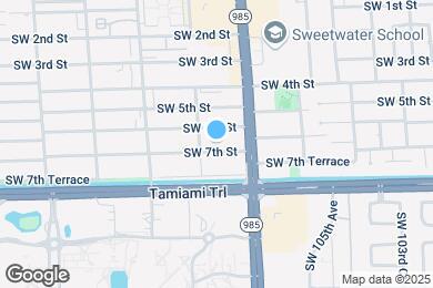Map image of the property - 10761 SW 7th St