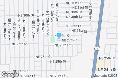 Map image of the property - 1367 NE 27th St