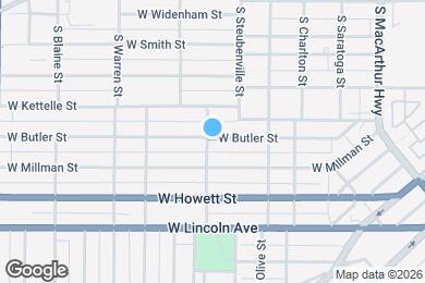 Map image of the property - 422 S Louisa St
