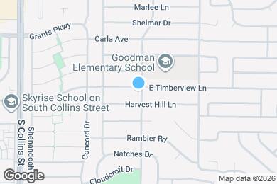 Map image of the property - 1308 E Timberview Ln