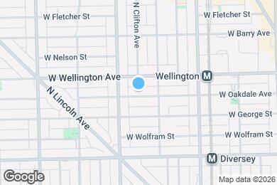 Map image of the property - 1128 W Oakdale Ave