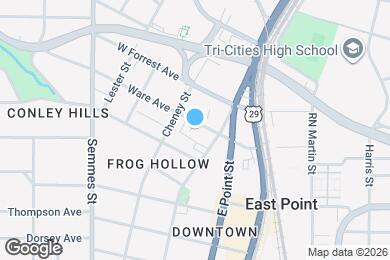 Map image of the property - 1656 Ware Ave