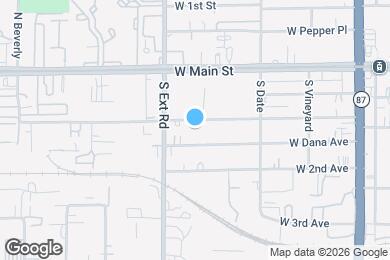 Map image of the property - 725 W 1st Ave