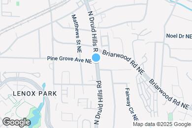 Map image of the property - 1391 N Druid Hills Rd