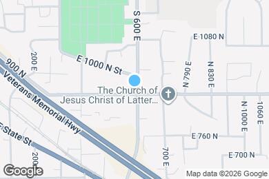Map image of the property - 595 E 900 N
