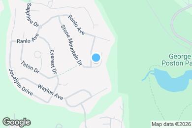 Map image of the property - 4513 Stone Mountain Dr