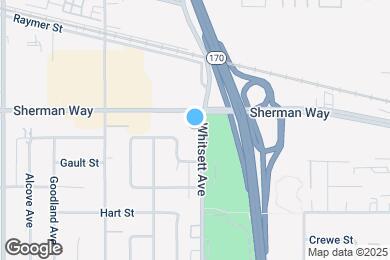 Map image of the property - 7139 Whitsett Ave