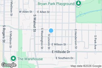 Map image of the property - 1209 S Lincoln St