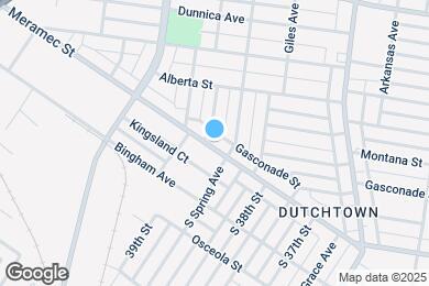 Map image of the property - 3863 Meramec St