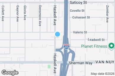 Map image of the property - 7340 Haskell Ave