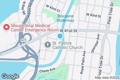 Map image of the property - 4011 N Meridian Ave