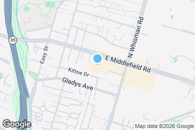 Map image of the property - 199 E Middlefield Rd