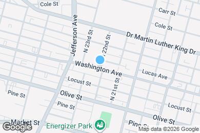 Map image of the property - 2207 Washington Ave